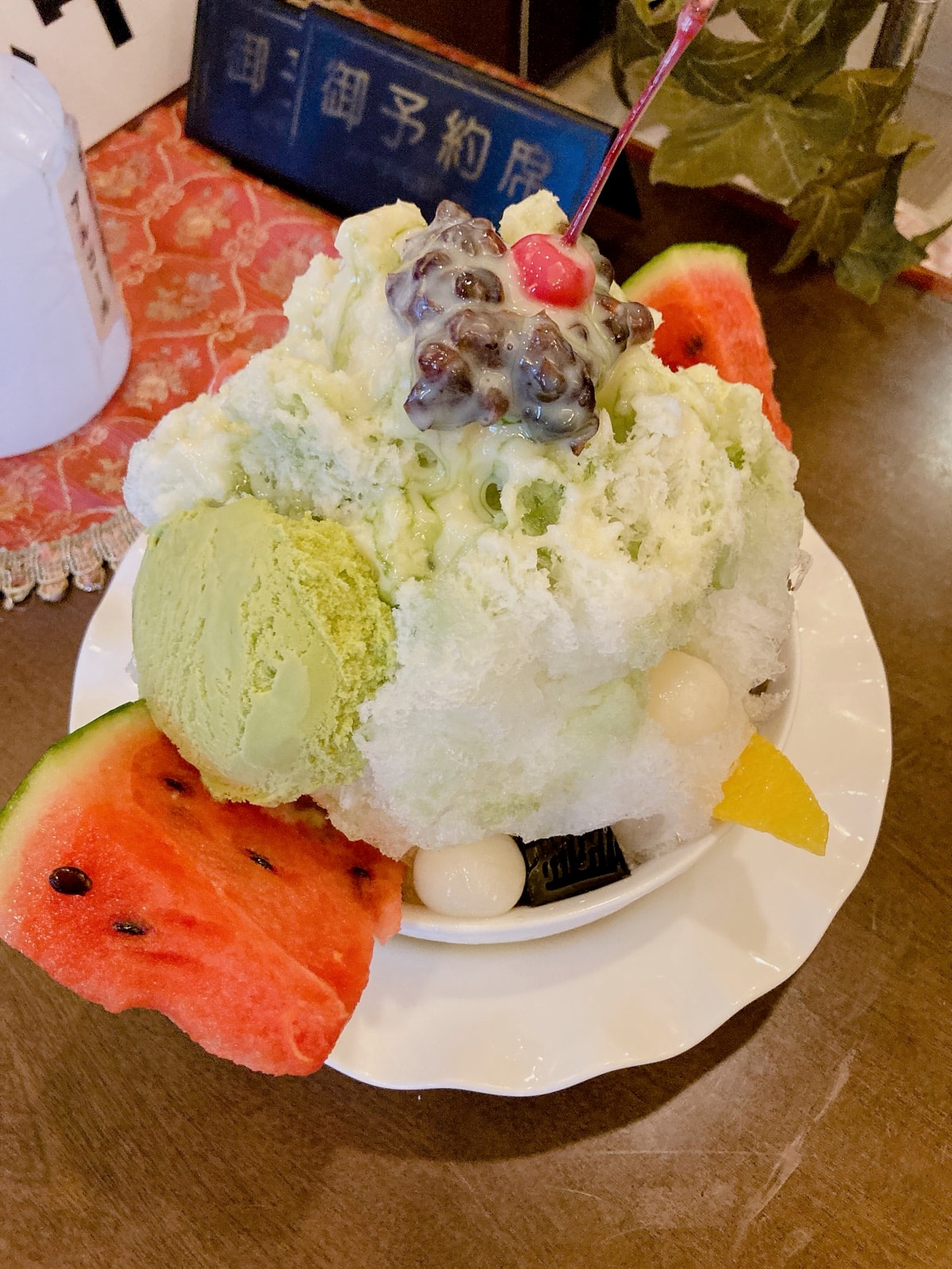 抹茶かき氷