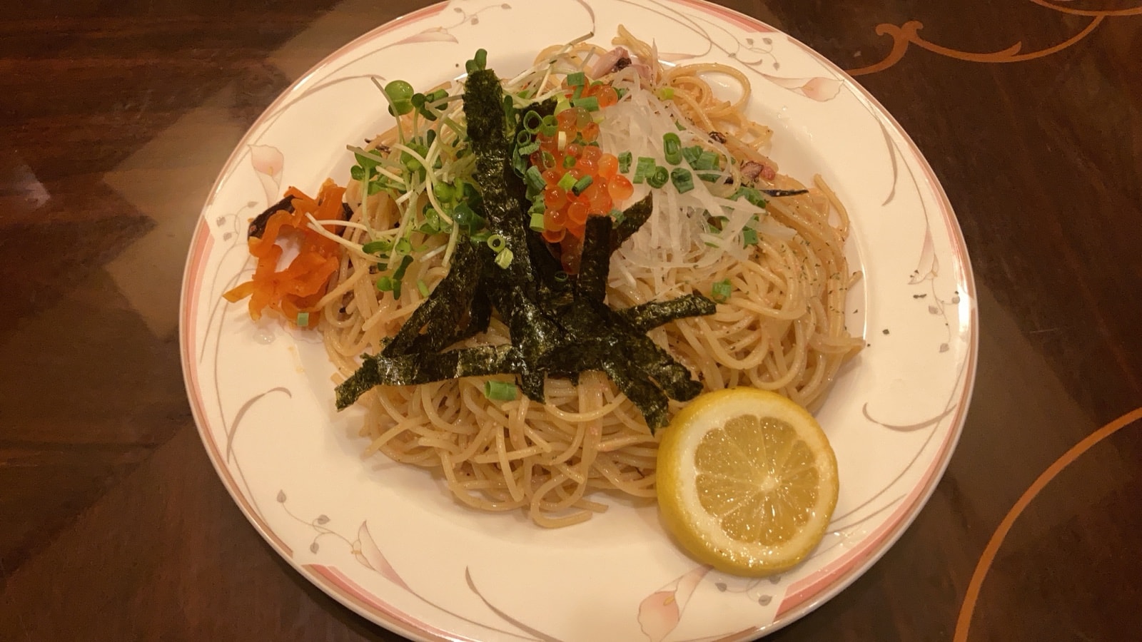 和風いくらパスタ